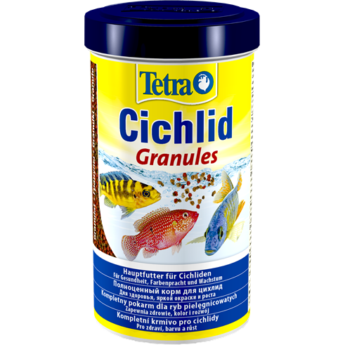 

Корм для рыбок цихлид Tetra Cichlid Granules в гранулах 500 мл