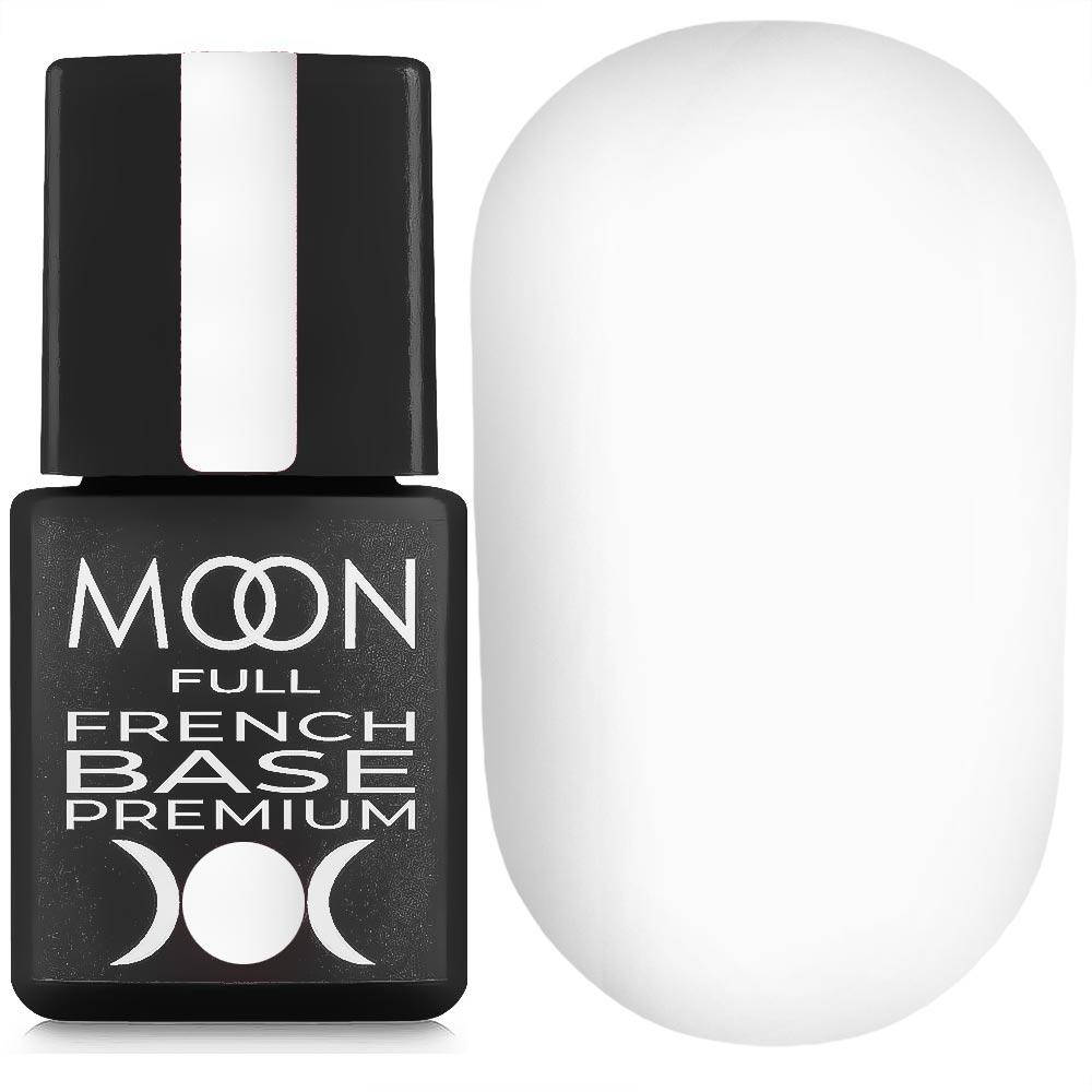 

Moon Full Premium French Base № 20 - камуфлирующая база (молочно-белый, эмаль), 8 мл
