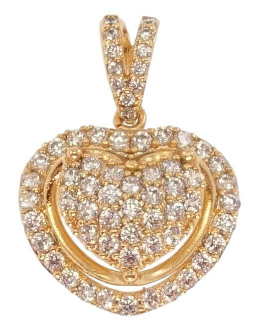 

Кулон Xuping Позолота 18K "Сердце с цирконием"