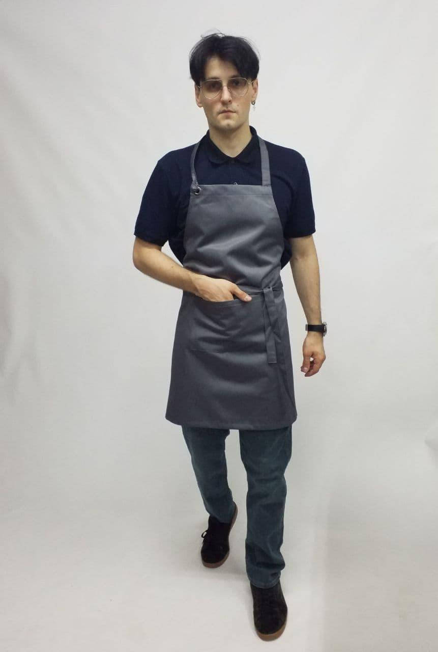 

Фартук для повара,официанта ,бариста-серый