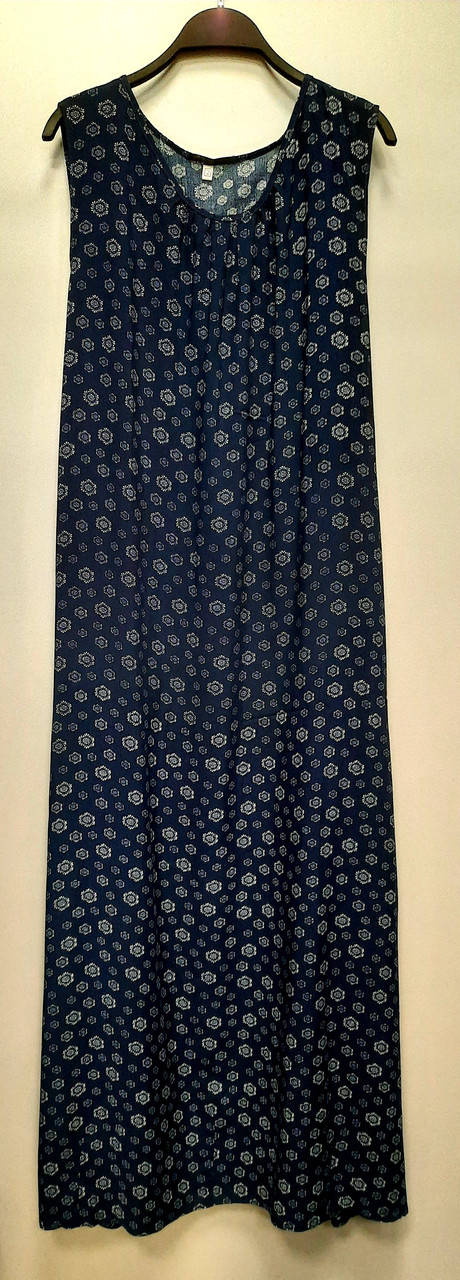 

Женский синий сарафан в стиле Бохо