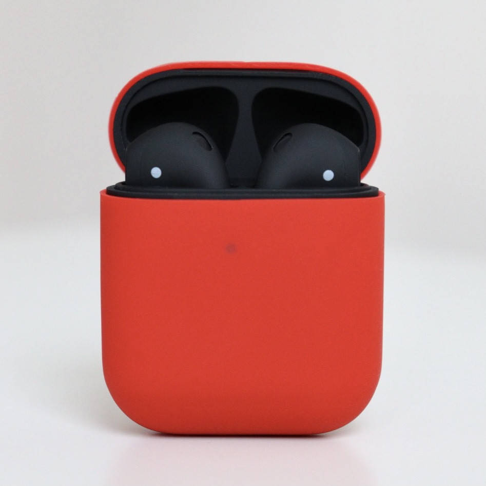 

Наушники беспроводные в дизайне AirPods 2, 1:1. Чип Rhoda. Черные. Чехол в подарок, Черный