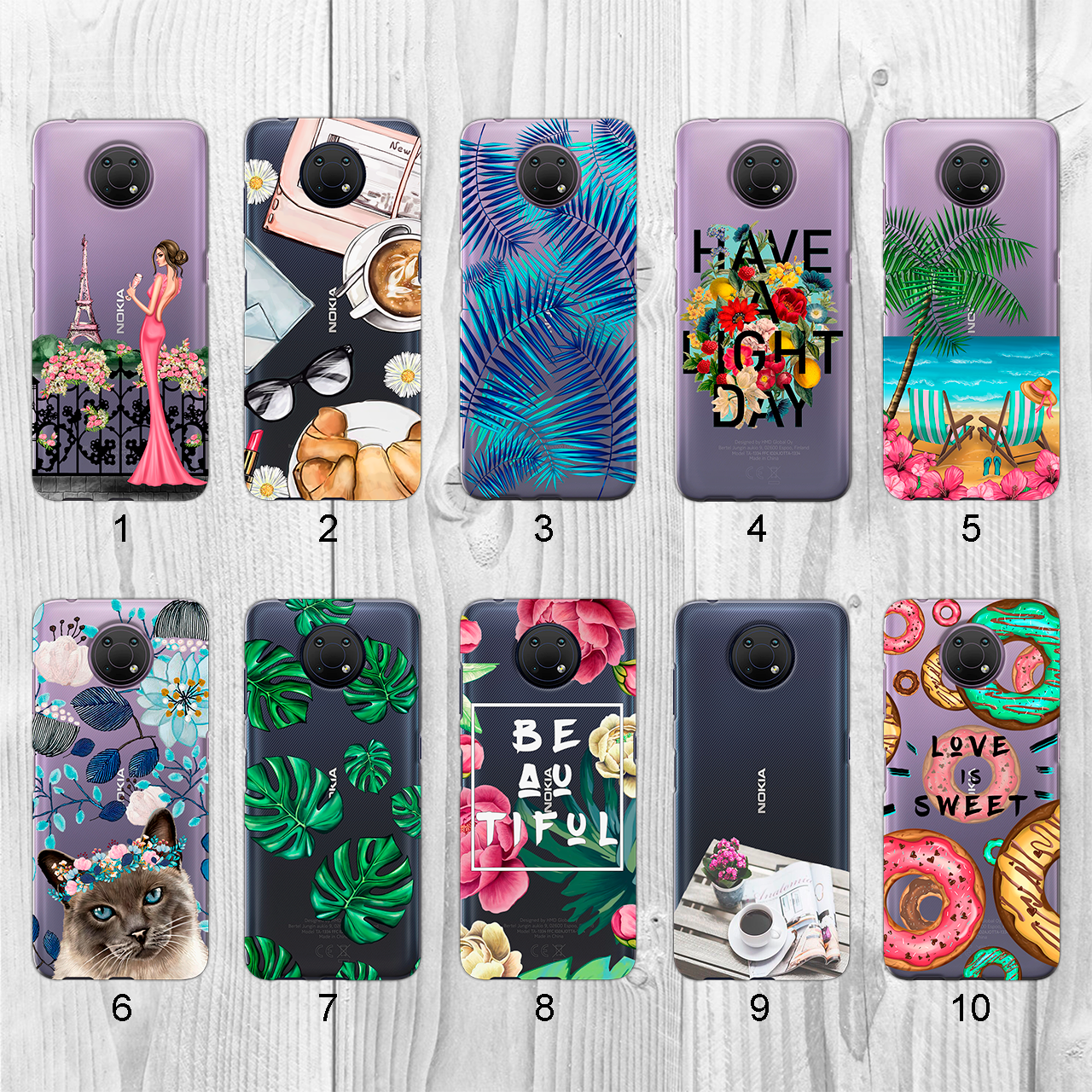 

Силиконовый чехол с рисунком для Nokia G10 (new collection)