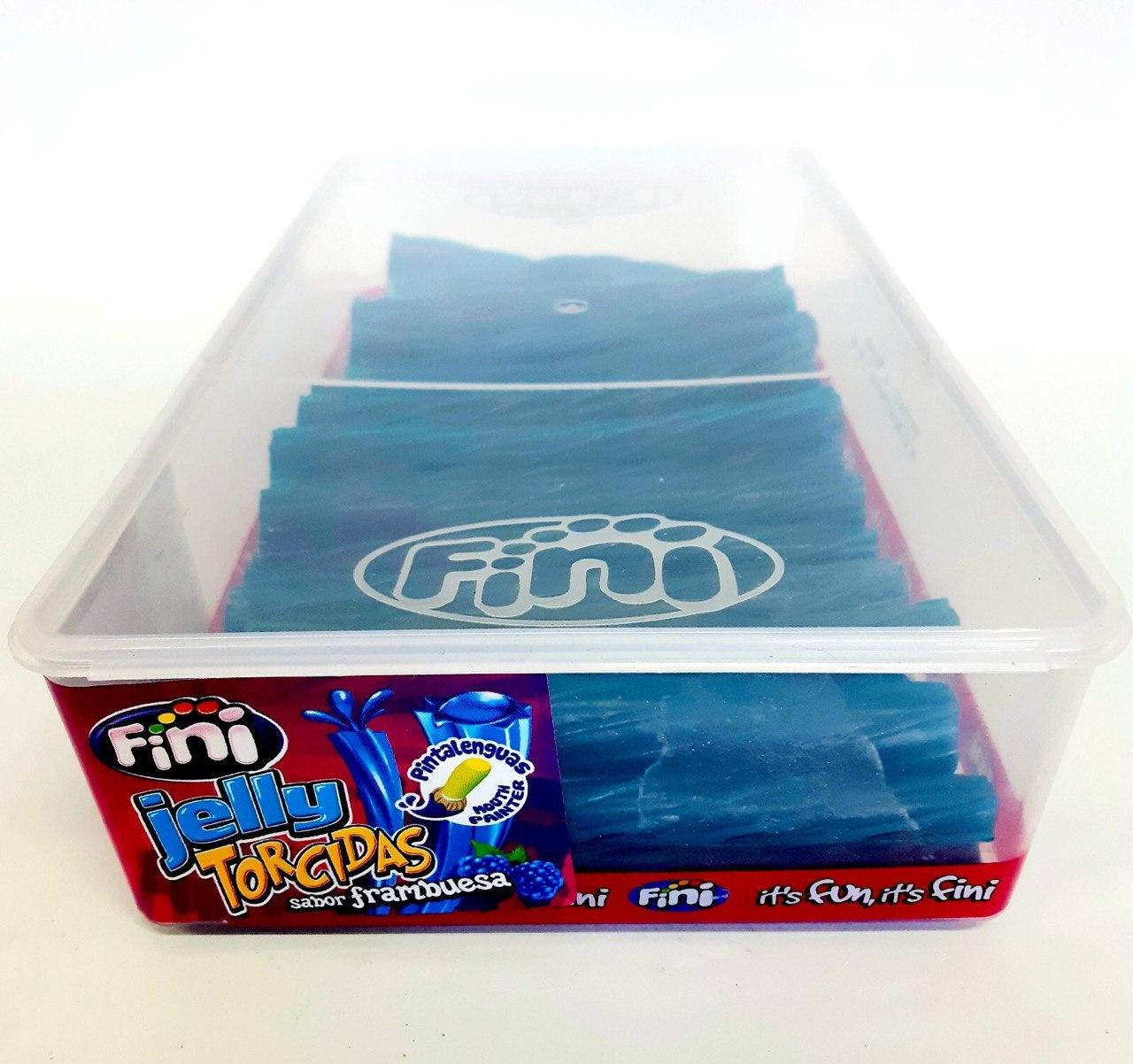 

Фруктові жувальні цукерки (мармелад) ТМ ФІНІ ( Fini) Коробка Поліно МАКСІ синя малина 60 шт