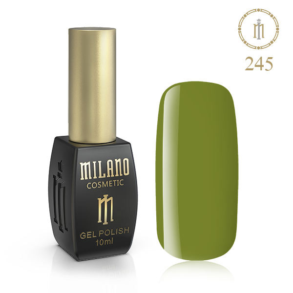 

Гель Лак MILANO 10ml № 245 (Оливковый Венок)