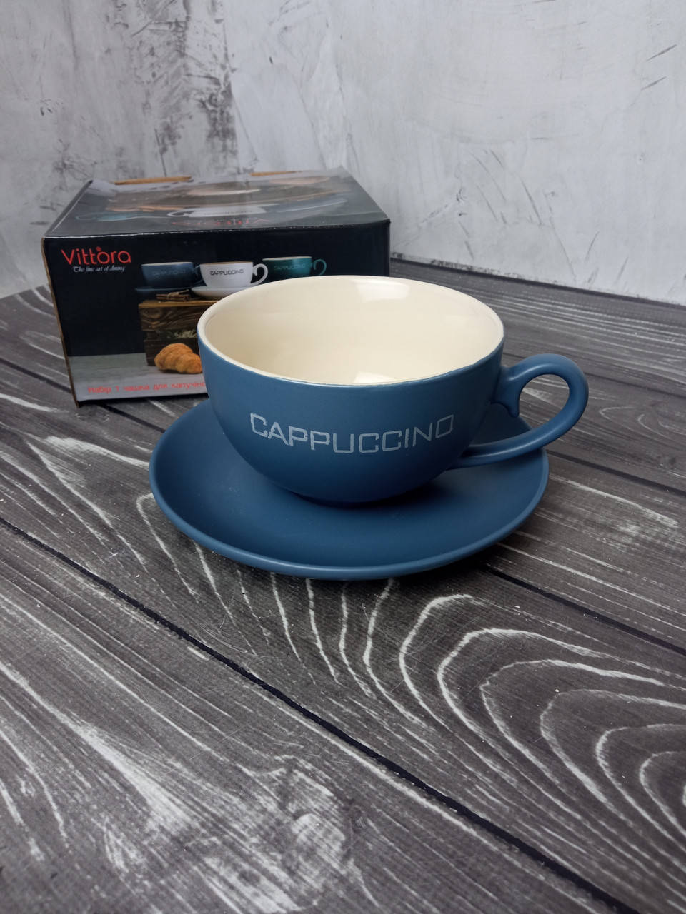 

Набор чашка с блюдцем Vittora Cappuccino VT-P-5102