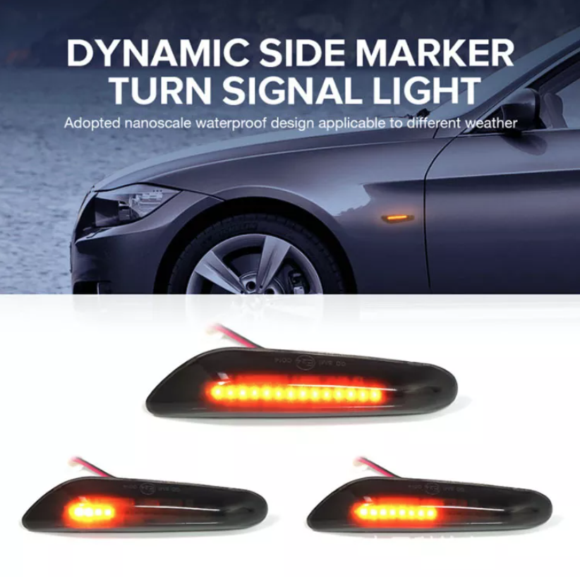 

LED динамический сигнал поворота BMW (БМВ) 1 сер E81/82/88, 3 сер E46/90/91/92/93, 5 сер E60/61, X1 E84, X3 E8