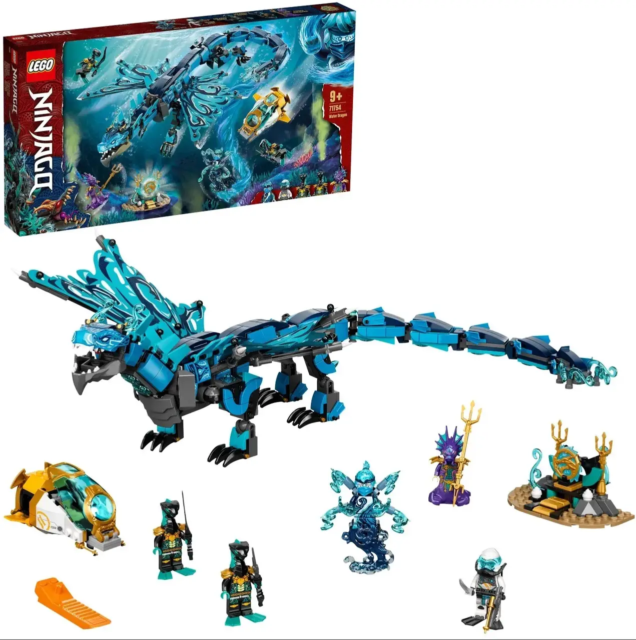 

Конструктор ЛЕГО LEGO Ninjago Водный дракон (71754), Разные цвета