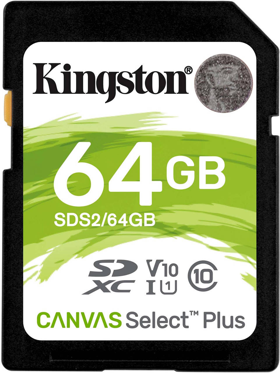 

Карта памяти 64 Гб | Тип SD | Kingston Canvas Select Plus 64GB Class 10 V10 Без адаптера