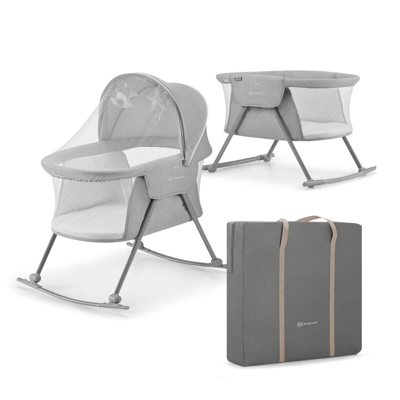 

Люлька-качалка 3 в 1 Kinderkraft Lovi Grey (KKLLOVIGRY0000)