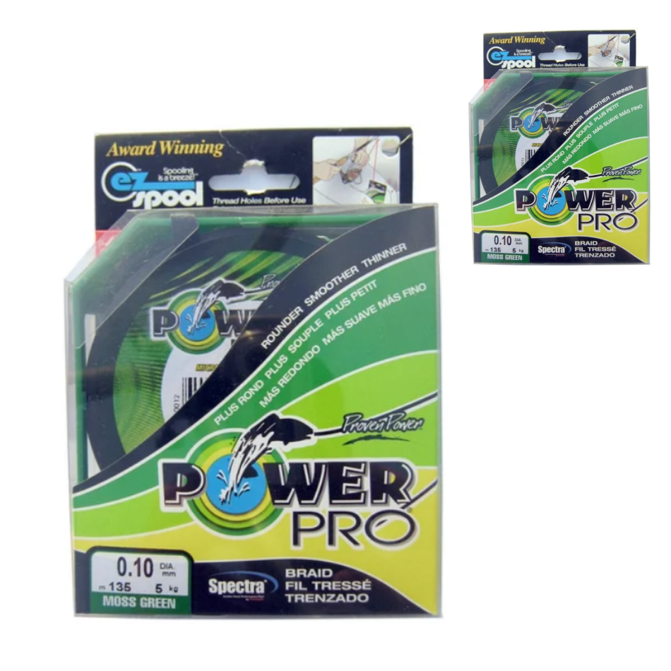 

Рыболовный шнур POWER PRO 135м 0.10мм 6кг "Повер Про" Плетеный шнур, Зелёный