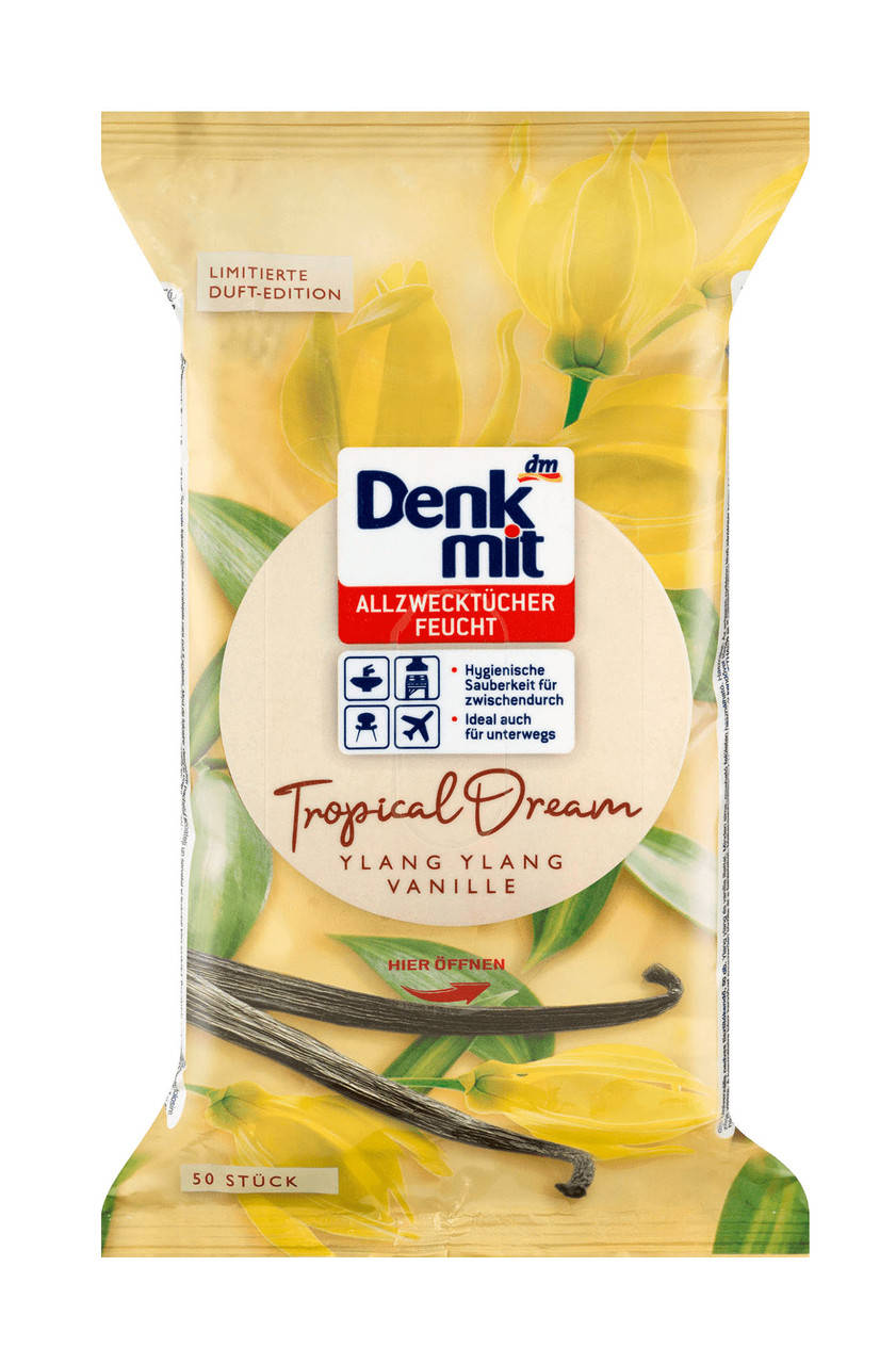 

Влажные салфетки для уборки Denkmit Tropical Dream (иланг-иланг и ваниль) 50 шт