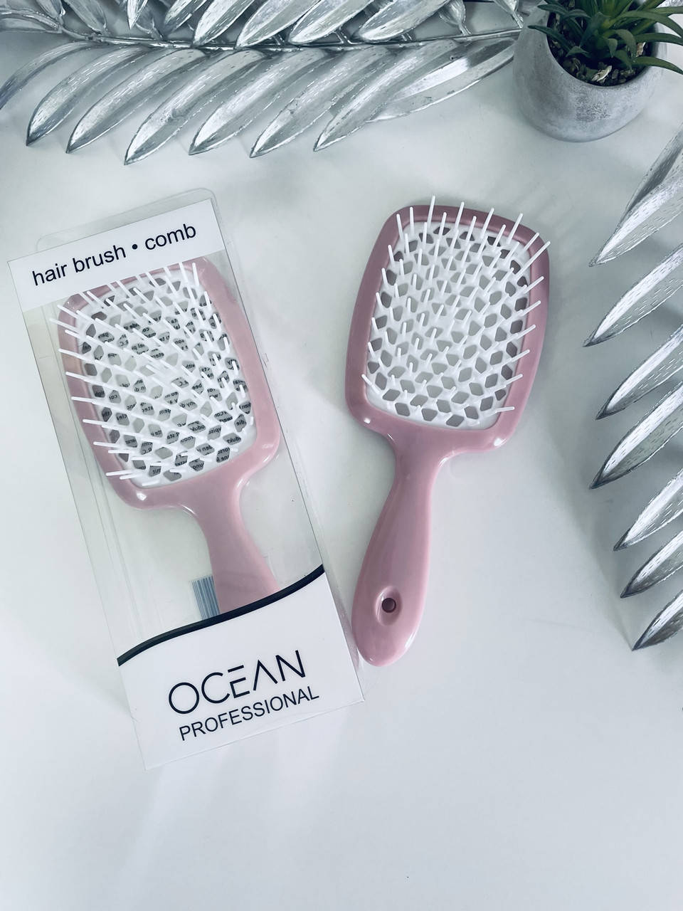 

Массажная щётка для волос SUPERBRUSH розовая, Розовый