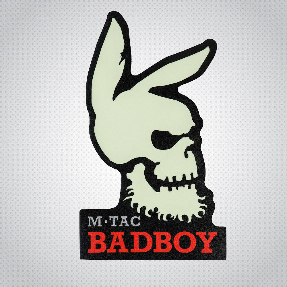 

M-Tac нашивка Bad Boy Black/GID, Белый