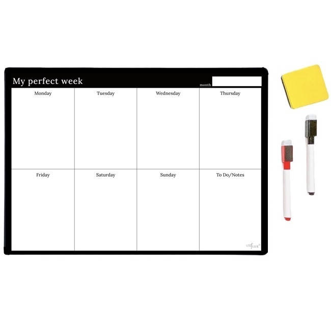

Магнитный Планер на неделю My Perfect Week Классик Про LifeFLUX А3 черно-белый