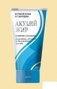

Акулий жир крем Ночной 50мл.(с хитозаном и коллагеном)