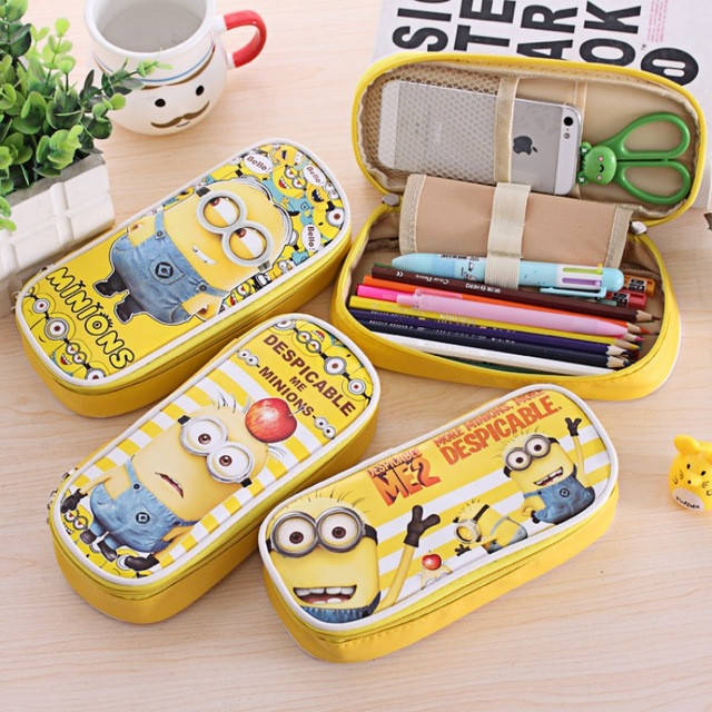 

Школьный пенал без наполнения Minions, Разные цвета