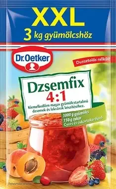 

Джемфикс 4: 1 XXL В консервантах Dr. Oetker натуральный фруктовый Джемфикс 4: 1 XXL В консервантах Dr. Oetker
