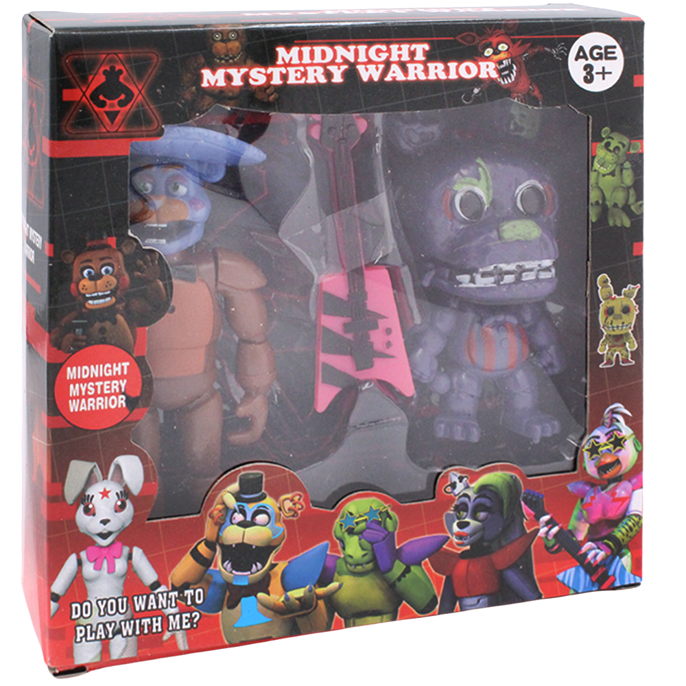 

Игрушки аниматроники фигурки героев пять ночей с Фредди 2 в 1 Эль чип и Лефти