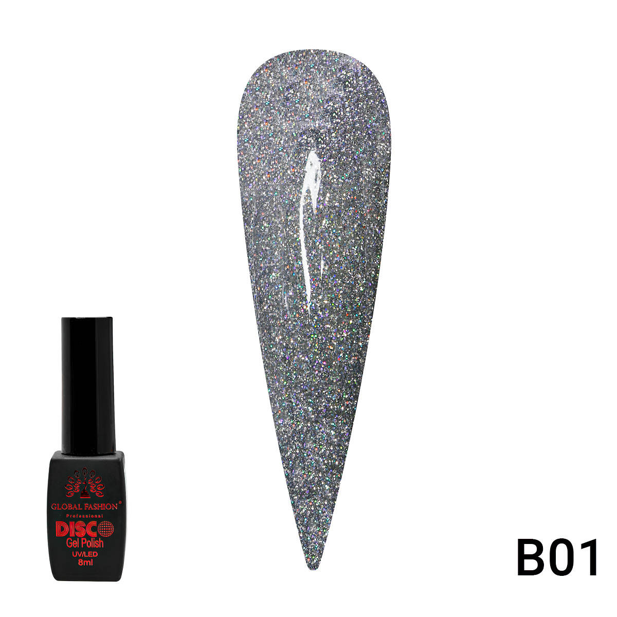 

Гель-лак Disco ABC Global Fashion B01, 8 мл