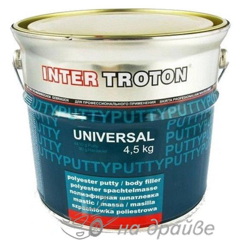

Шпатлевка автомобильная универсальная желтая с отвердителем Universal 4,5кг Troton