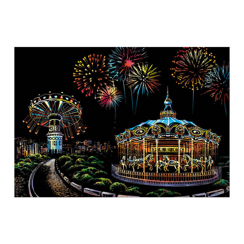 

Скретч-картина YUELU P1-A07 Amusement Park Парк развлечений набор для творчества