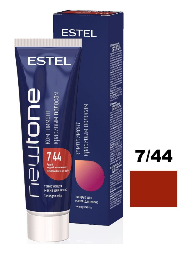 

Маска для тонирования волос Estel Professional Newtone 7/44 медный интенсивный, 60 мл