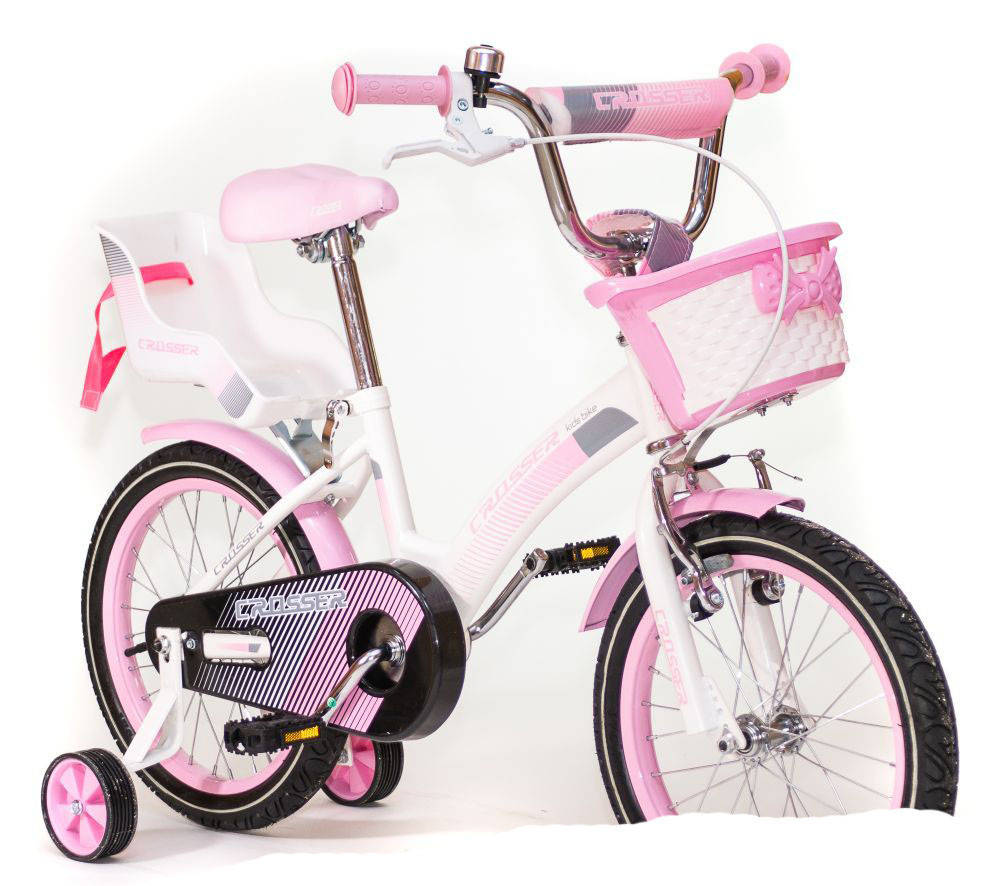 

Детский велосипед Crosser Kids Bike C-3 18" Розовый