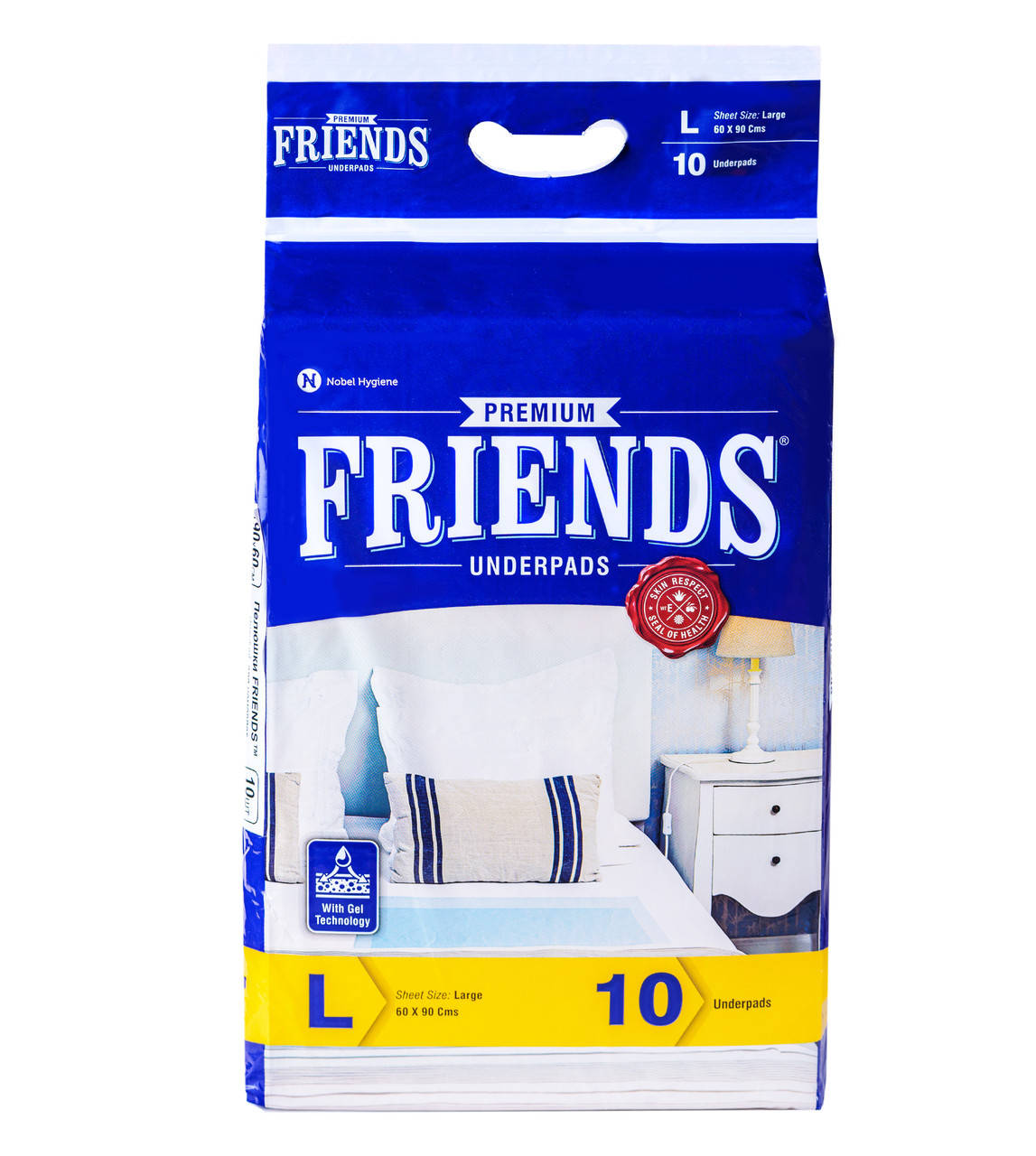 

Пеленки гигиенические Friends Premium, 90х60 см, 10 шт.