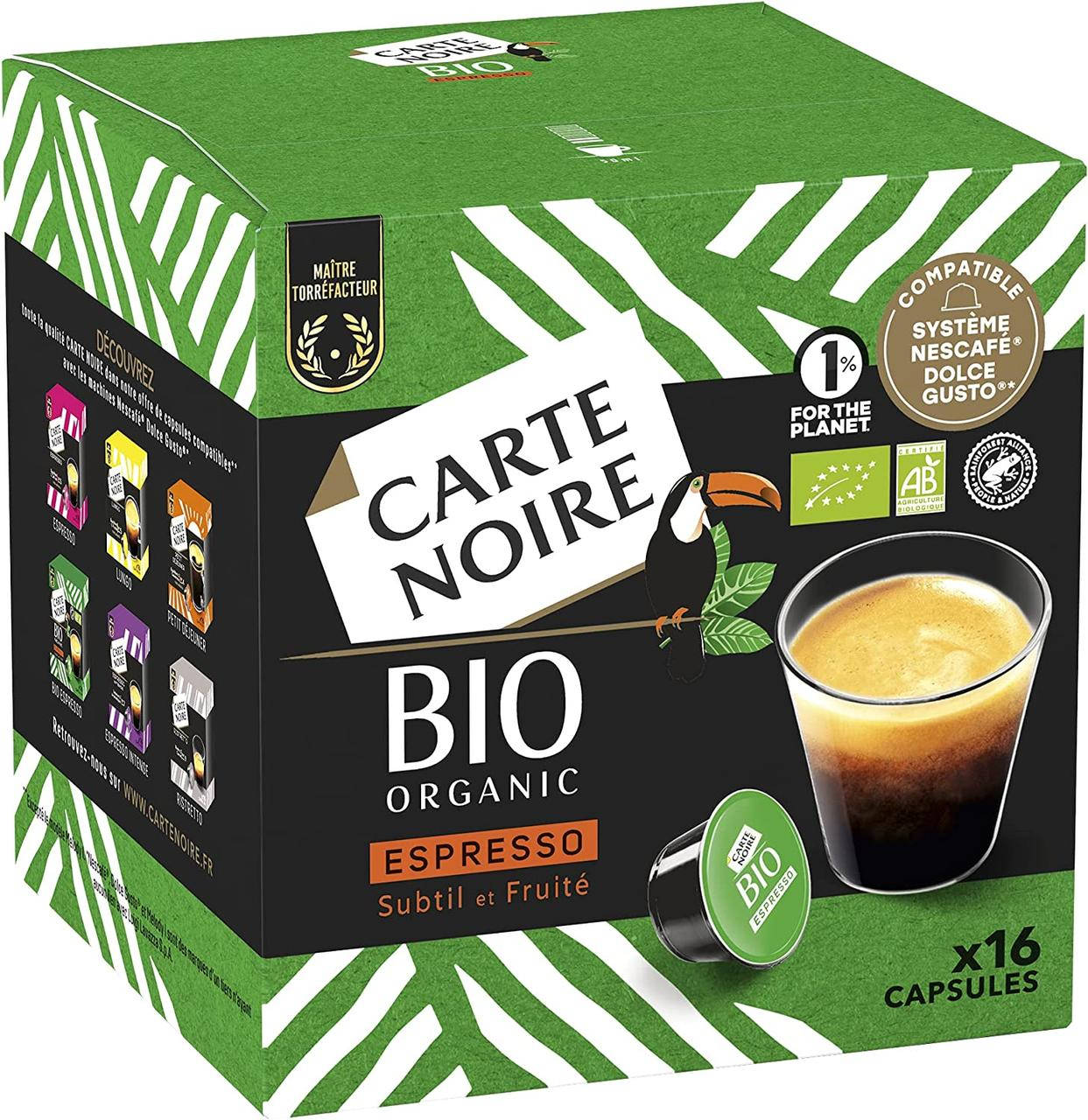 

Кофе в капсулах CARTE NOIRE Dolce Gusto ESPRESSO BIO - Дольче Густо Карт Нуар