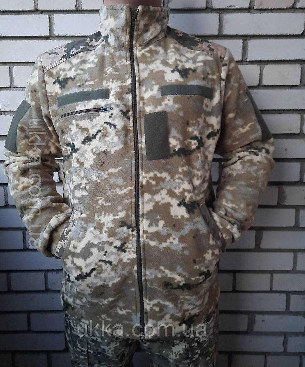 

Флисовая кофта 48-54рр Украина пиксель, Хаки