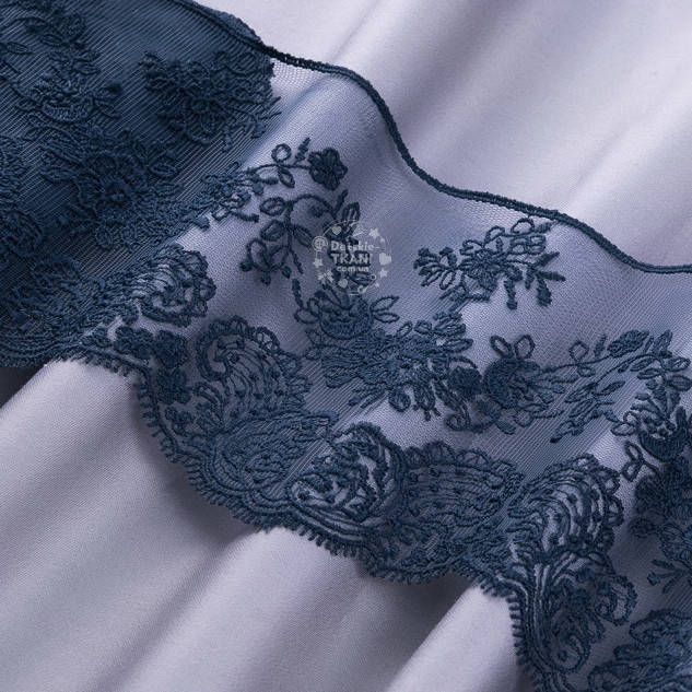 

Моток кружева 9 метров "Блюмарин классика" цвет - синий, ширина 13 см