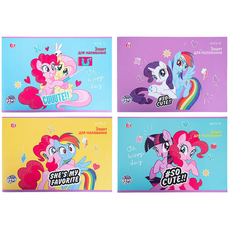 

Тетрадь для рисования Kite My Little Pony LP21-241 12 листов