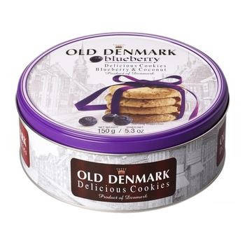 

Печенье с черникой и кокосом Old Denmark Blueberry в ж/б 150 г Дания