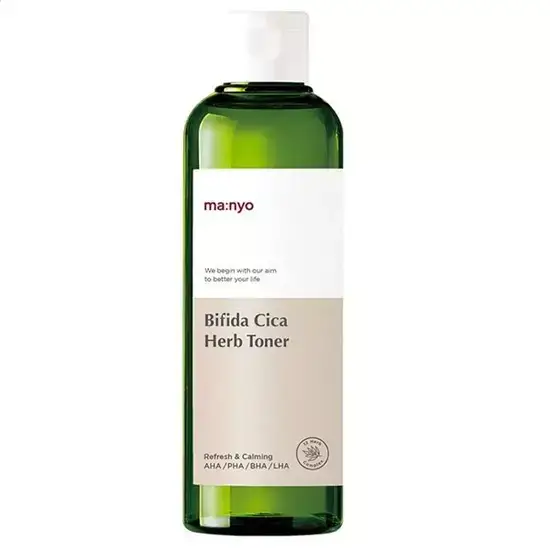 

Успокаивающий тонер с центеллой и бифидобактериями Manyo Bifida Cica Herb Toner 210 мл