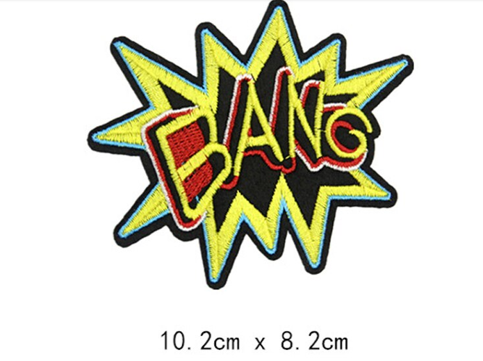 

Термоаппликация BANG, наклейка на ткань