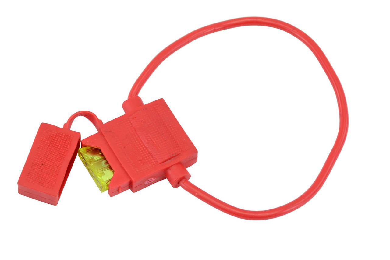 

Разъем под ЕВРО предохранитель (красный резинов) навесной (20А) без предохранителя Украина