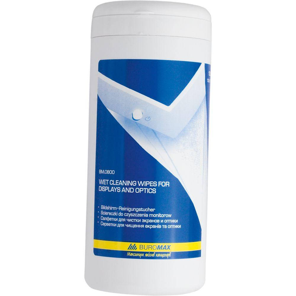 

Салфетки для очистки экранов, мониторов и оптики Buromax ВМ.0800