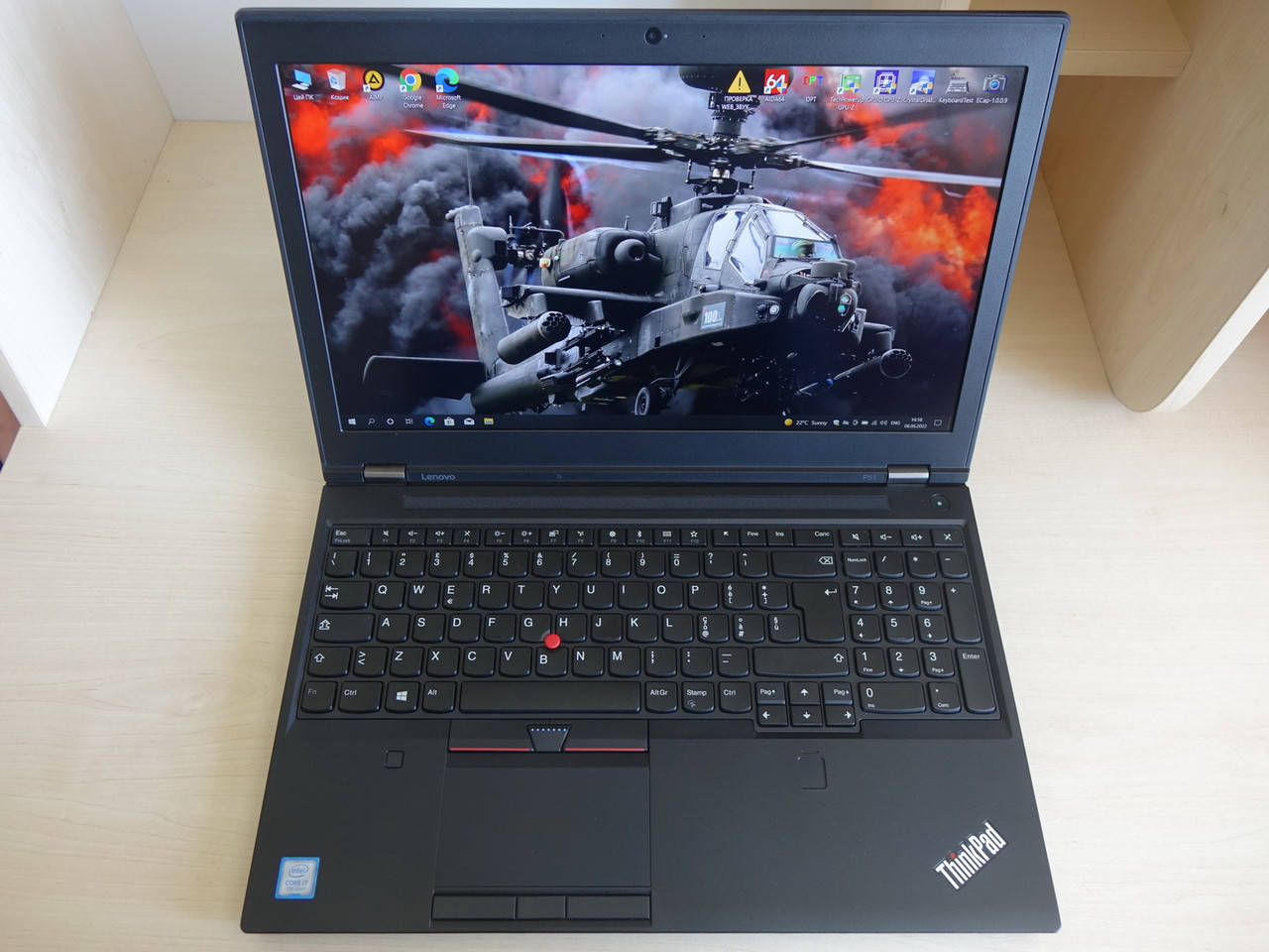 

НОВЫЙ ноутбук LENOVO ThinkPad P51 15.6 IPS FHD i7-7700HQ, 16GB, SSD 960GB, Nvidia M1200, 4gb + Intel HD 630, Черный