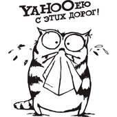 

Виниловая наклейка на авто (YAHOOею сэтих дорог), Разные цвета