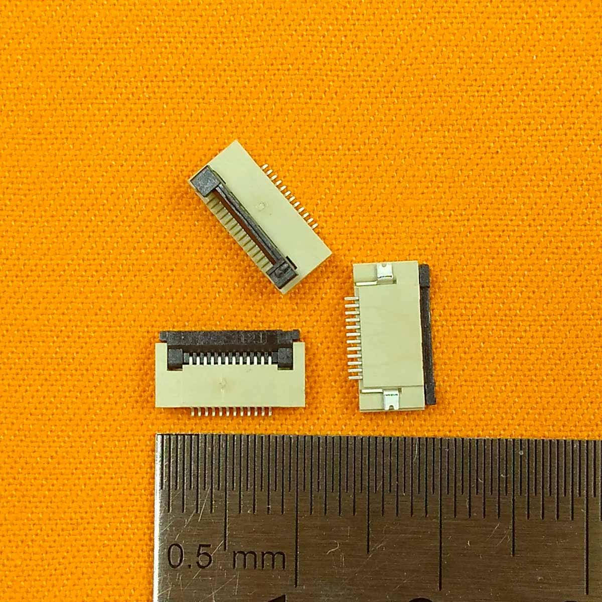 

FFC Разъем 12pin*0.5mm, Flip type, контакты внизу