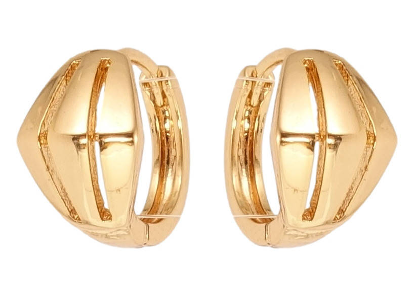 

Серьги Xuping Позолота 18K колечки "Декоративные с вертикальными вырезами"