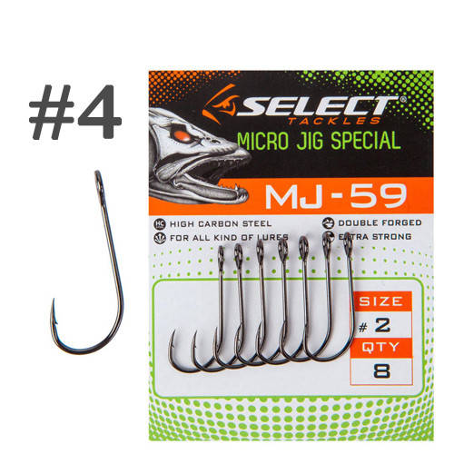

Крючок Select MJ-59 Micro Jig Special #4 (9 шт/уп)