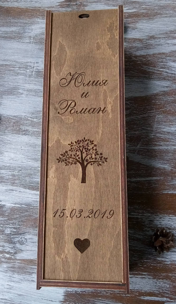 

Коробка для бутылки вина., Орех