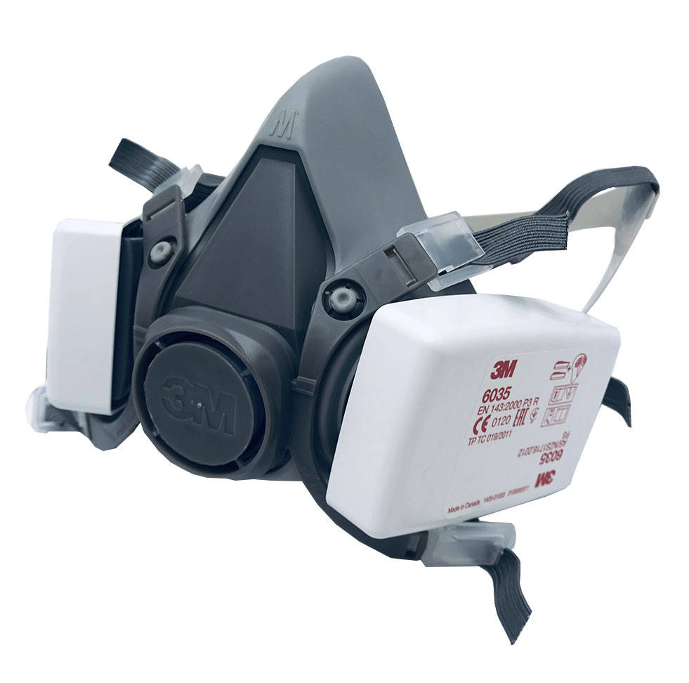 

Респиратор полумаска 3M 6200 с фильтром 3М 6035 P3