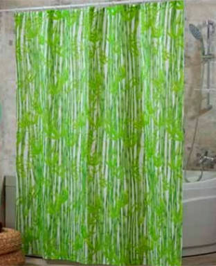 

Шторка для ванной и душа Miranda Bamboos 180x200, Зелёный