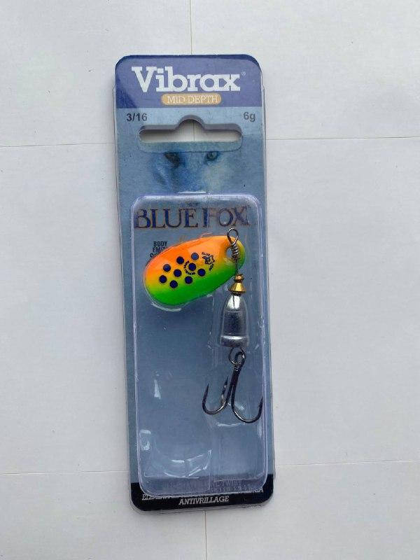 

Блесна вертушка Blue Fox Vibrax Fluorescent #2 6g 3\16, Зелёный