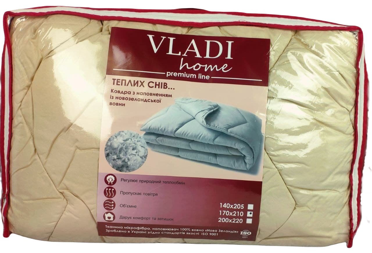

Одеяло стёганое чистошерстяное Vladi 140х205, Бежевый