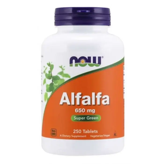 

Люцерна 650 мг - NOW Foods 250 табл (733739026200)