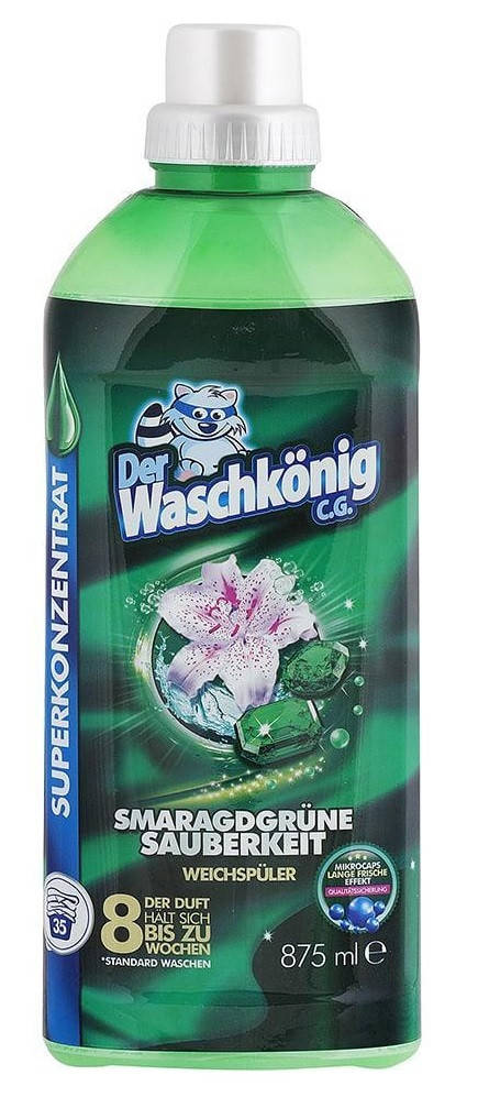 

Концентрированный ополаскиватель Der Waschkönig 875мл Smaragdgrune Sauberkeit